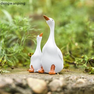 [Dew] Micro Landscape ตกแต่งเรซิ่นหัตถกรรมตกแต่งสวนจําลองแม่เด็กเป็ด Courtyard ตกแต่ง [TH]