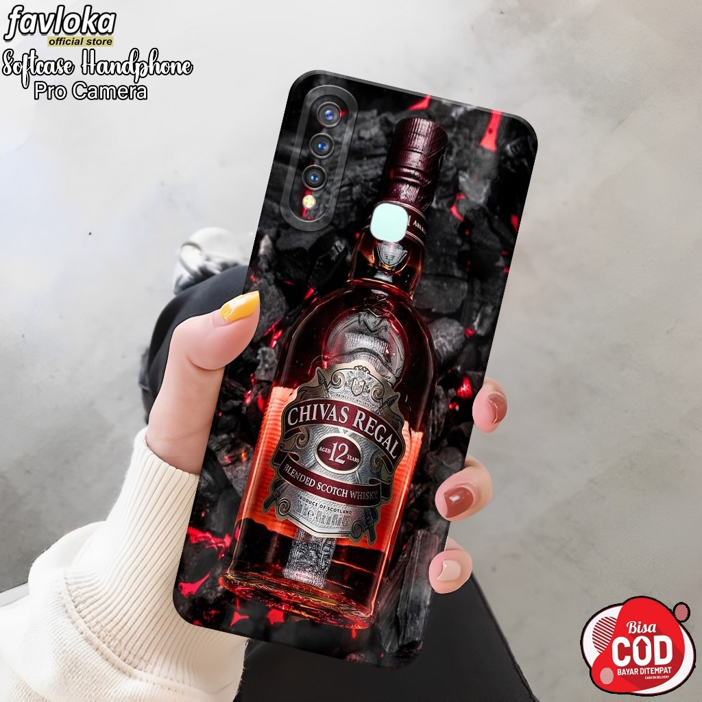 HP เคส VIVO Y19 ล่าสุด - เคสเครื่องดื่มแฟชั่น - VIVO Y19 Softcase - ซิลิโคนกล้อง Pro - เคส VIVO Y19 