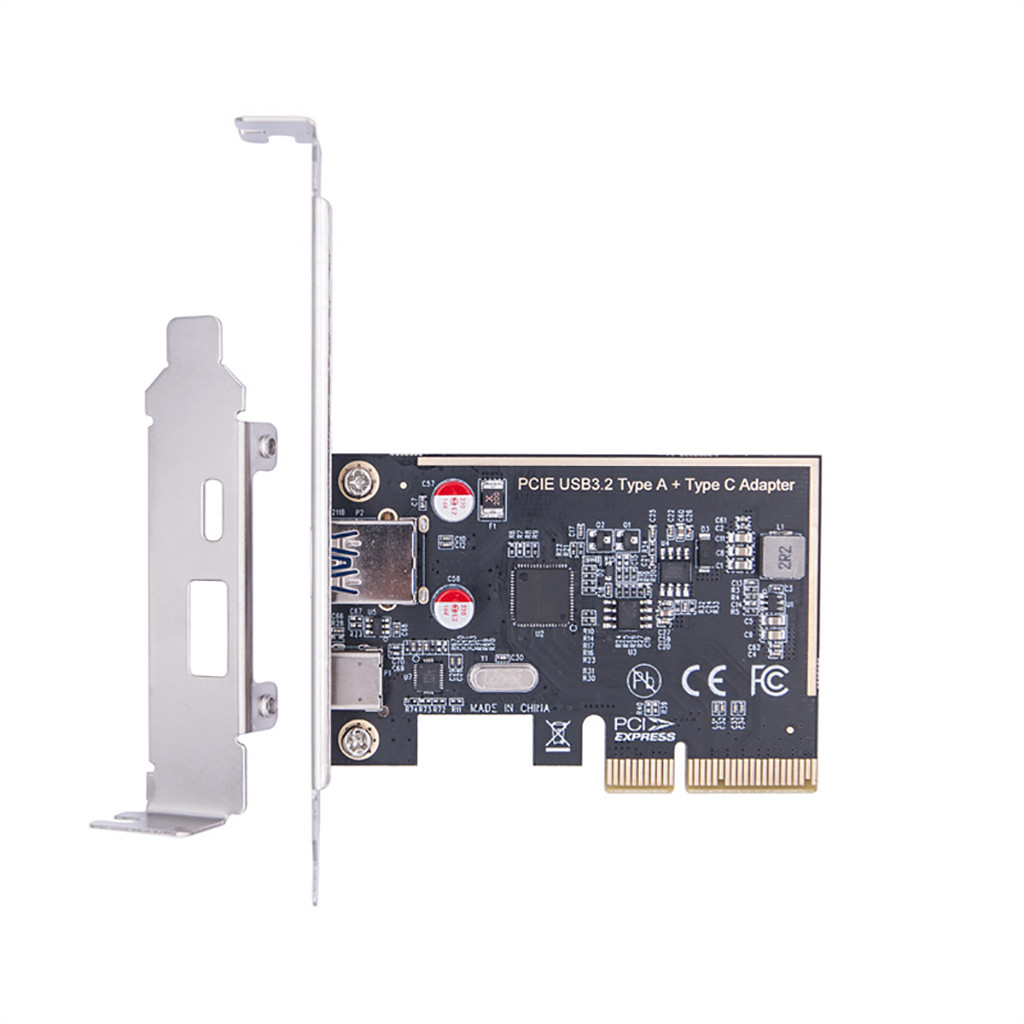 Pci-e X4 ถึง TYPE-C + A การ์ดขยาย USB3.2 gen2 Dual-Channel 10Gbps PCI Express อะแดปเตอร์ Riser การ์ดสําหรับ 4U 2U แชสซี PC Desktop
