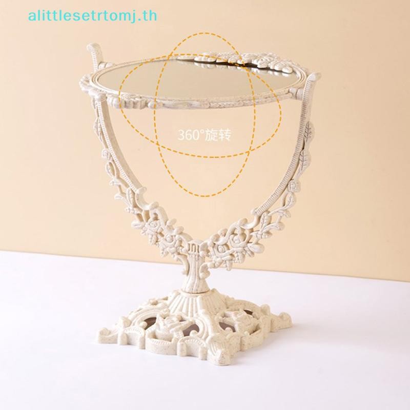 Alittlese Nordic กระจกแต่งหน้า Ins Vintage กระจกตกแต่งพลาสติกกระจกเครื่องสําอางตกแต่งบ้าน Espejos Decorativos เครื่องมือความงาม TH - รูปที่ 2