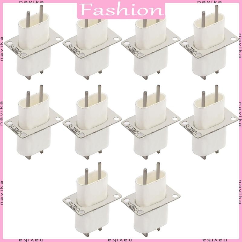 Nav 10 แพ็คติดตั้งง่ายเตาอบไมโครเวฟ Connector Pin ซ็อกเก็ตเตาอบไมโครเวฟ Magnetron ปลั๊กอะไหล่สําหรับ O