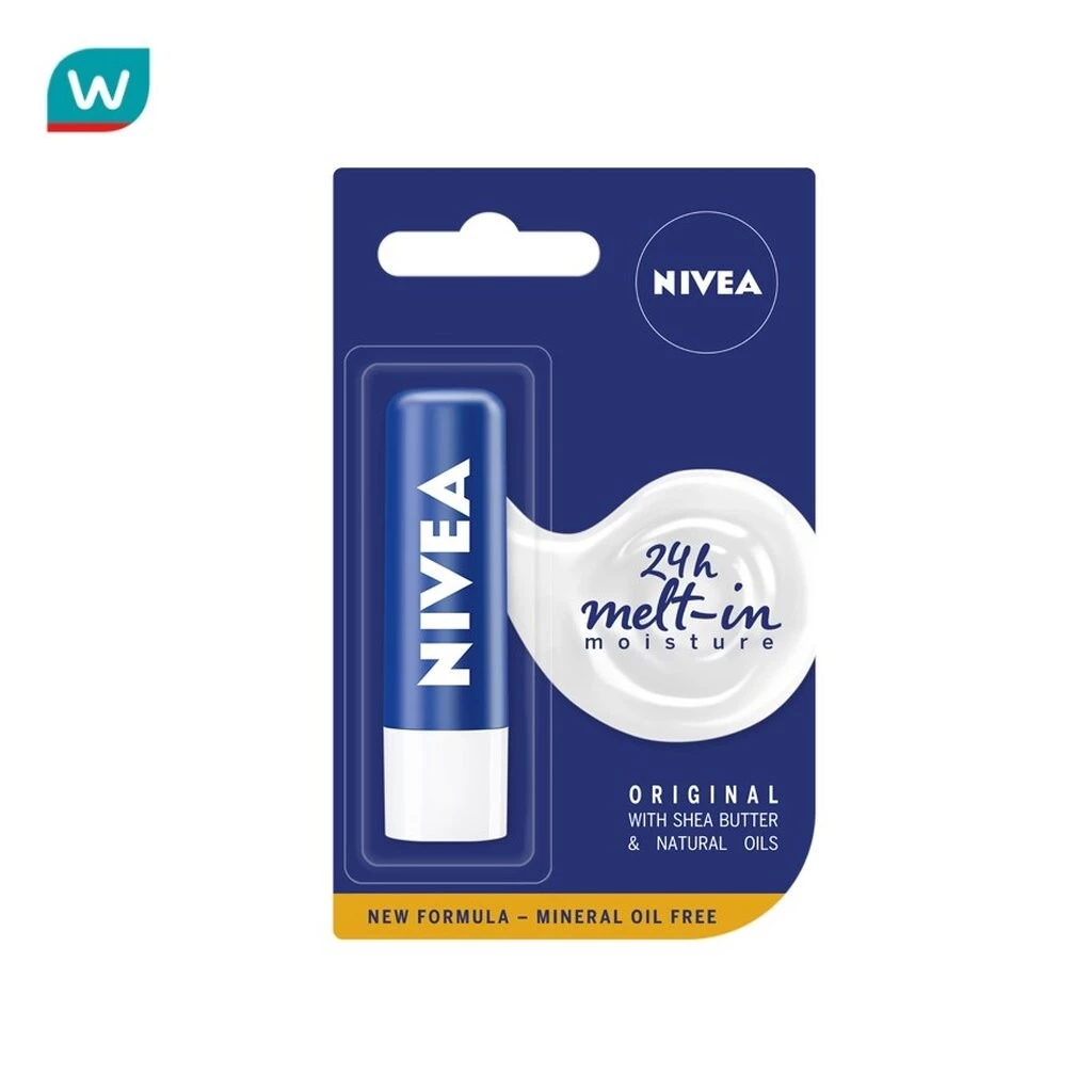 Nivea นีเวีย ลิป บาล์ม เดอะ คลาสสิค แคร์ริ่ง 4.8 กรัม