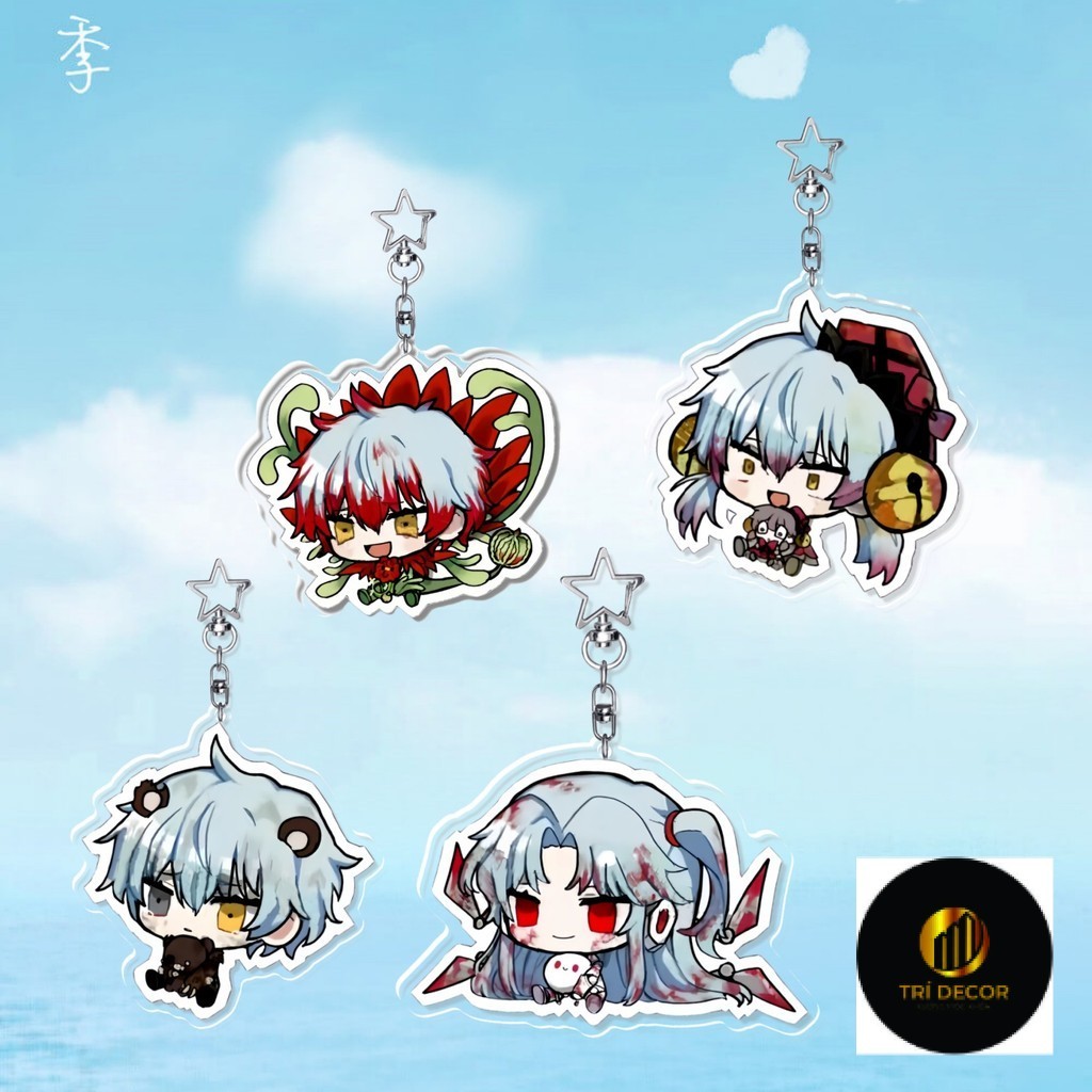 Lobotomy Corporation อะนิเมะพวงกุญแจ Ruina Library ผู้ชายพวงกุญแจสําหรับผู้หญิงแฟชั่นเกมรูป