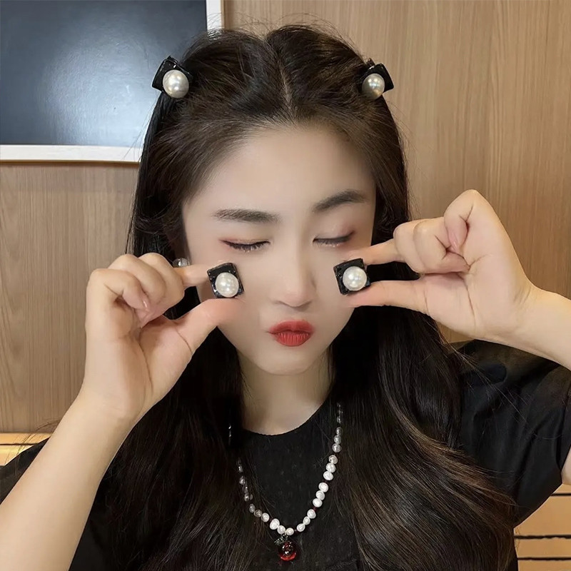 Rubuyou กิ๊ฟติดผม ประดับไข่มุก ฝรั่งเศส หวาน อเนกประสงค์ หน้าม้า กิ๊บติดผมเล็ก นักเรียน﻿-COD