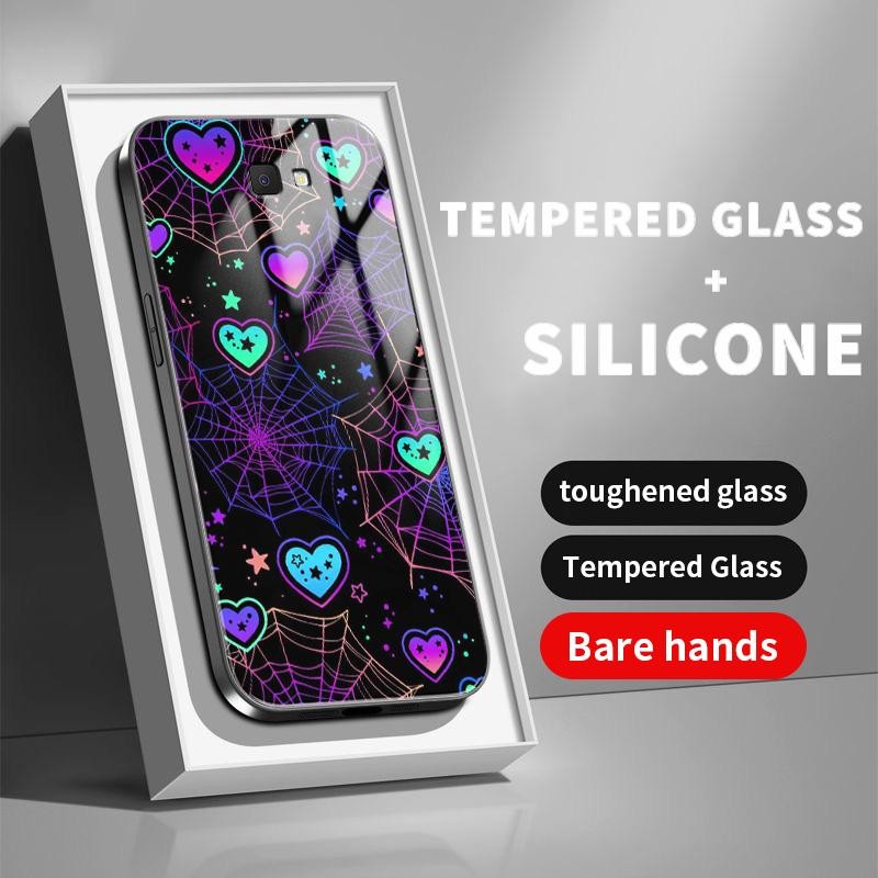 SAMSUNG สําหรับSamsung J7 Prime J4 Plus J6 Plus J7 2017 J7 Pro On7 2016 F02s F04 F12 F22 กรณีแก้วKac