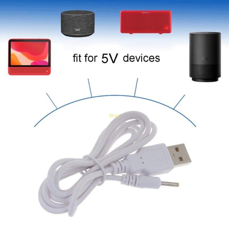 Bt USB to DC 5V สายชาร์จ DC ปลั๊กสายไฟสําหรับแฟนมินิโคมไฟตั้งโต๊ะ