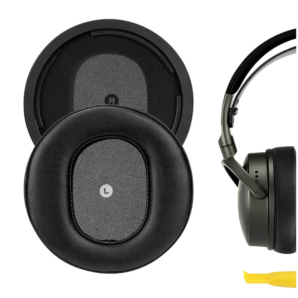 แผ่นรองหูฟัง Geekria สำหรับหูฟังไร้สาย Audeze Maxwell แผ่นรองหูฟัง ชิ้นส่วนซ่อม (สีดำ)