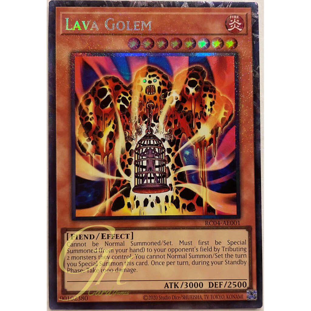 Yugioh [RC04-AE001] Lava Golem (Collector's Rare)