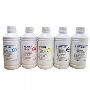 หมึกพิมพ์ หมึกเครื่องพิมพ์เสื้อ DTF Printer 1L Textile water based Pigment Ink heat transfer DTF fil