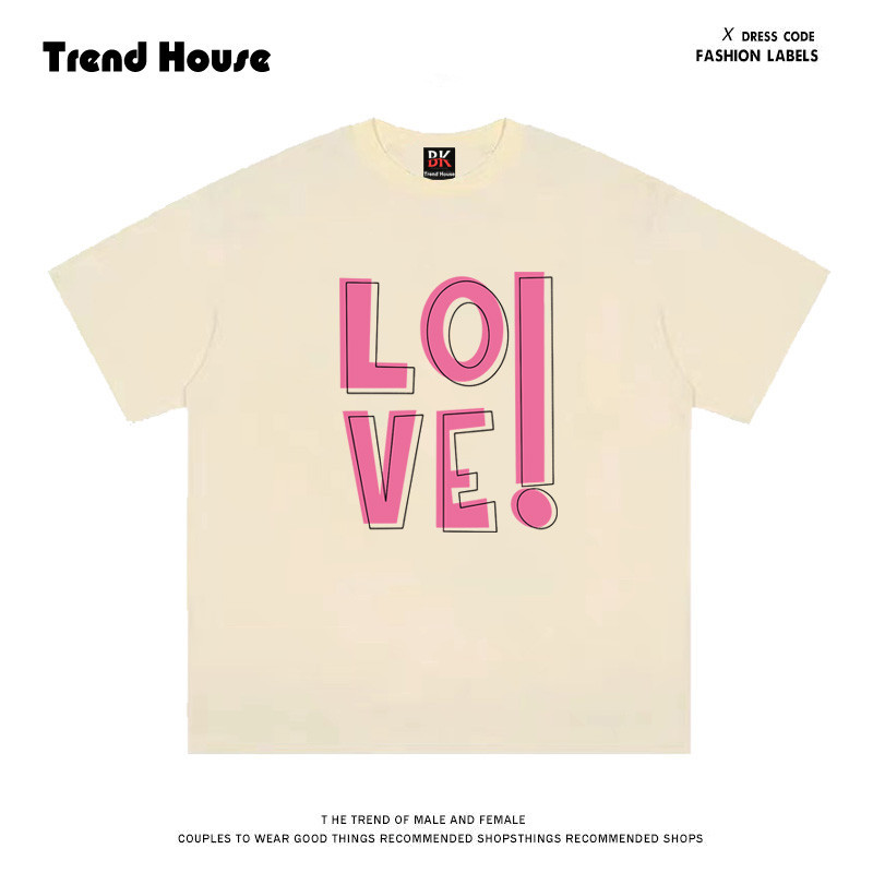 TrendBox🚀พร้อมส่ง🚀oversize สไตล์เกาหลี alphabettshirt M-3XL