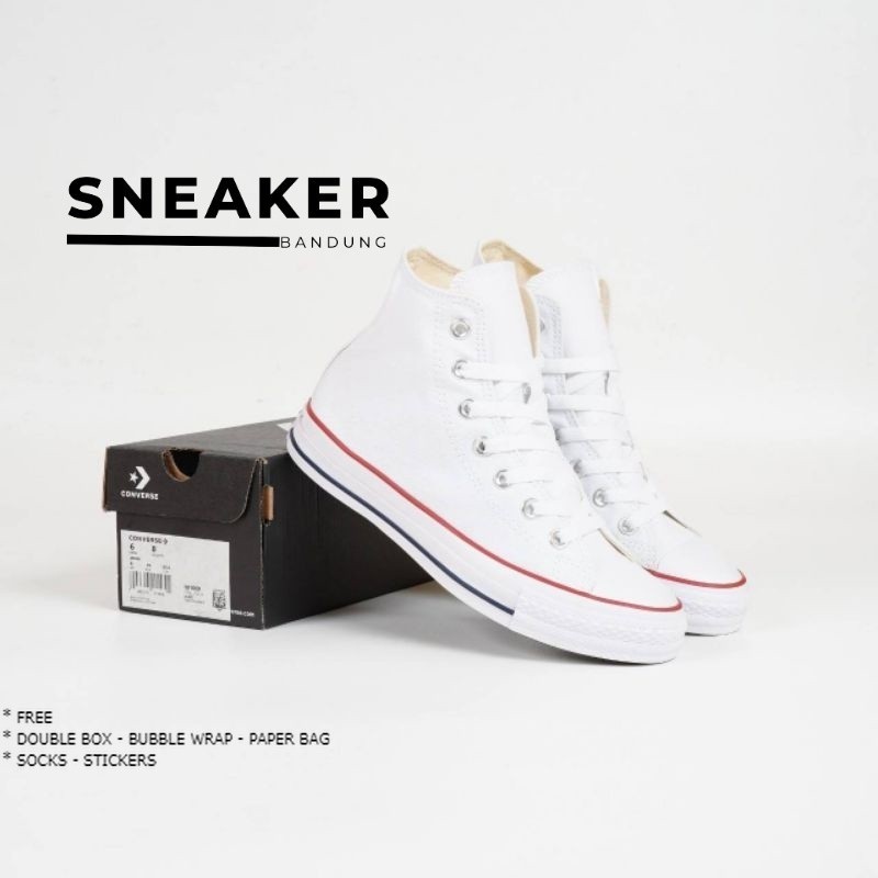 Converse Chuck Taylor Allstar Hi Optical White Original Shoes 36-44 100