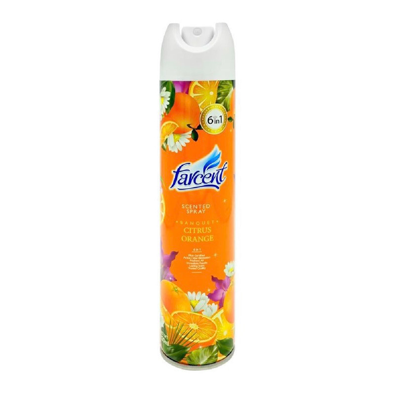 สเปรย์ปรับอากาศ FARCENT 320 มล. CITRUS ORANGE