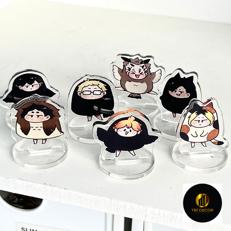 ลูกปัดวอลเลย์บอลเยาวชน ยี่ห้อ Haikyuu ยืนสัตว์ MINI Hyuga Shoyo Kageyama Tomio Tsukishima Firefly