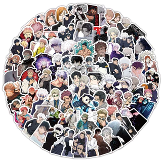 สติ๊กเกอร์ Jujutsu Kaisen 100 ชิ้น - Itadori Yuji, Gojo Satoru & Okkotsu Yuta Graffiti Decals DIY สติ๊กเกอร์กันน้ํา