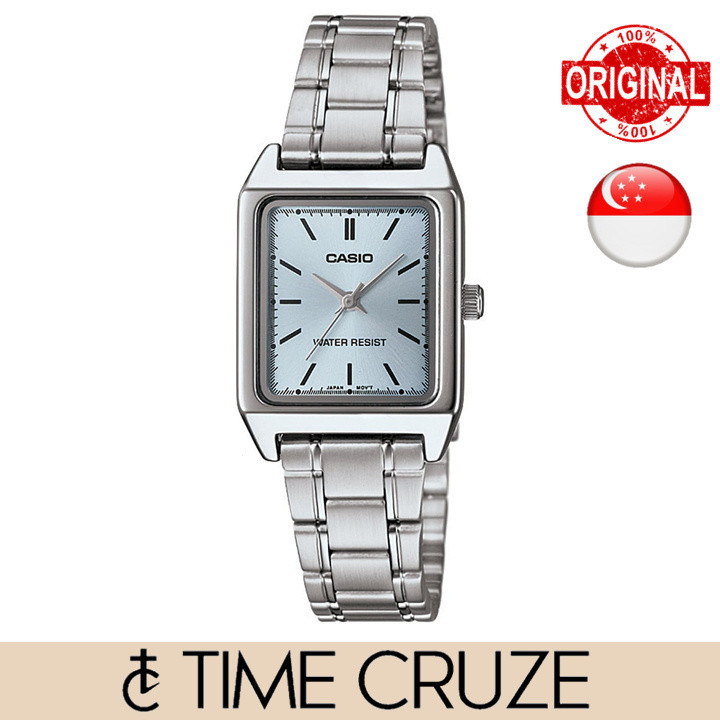 [Time Cruze] Casio LTP-V007 "Cartier" นาฬิกาข้อมือ สายสแตนเลส สําหรับผู้หญิง LTP-V007D-2E LTP-V007D-2EUDF