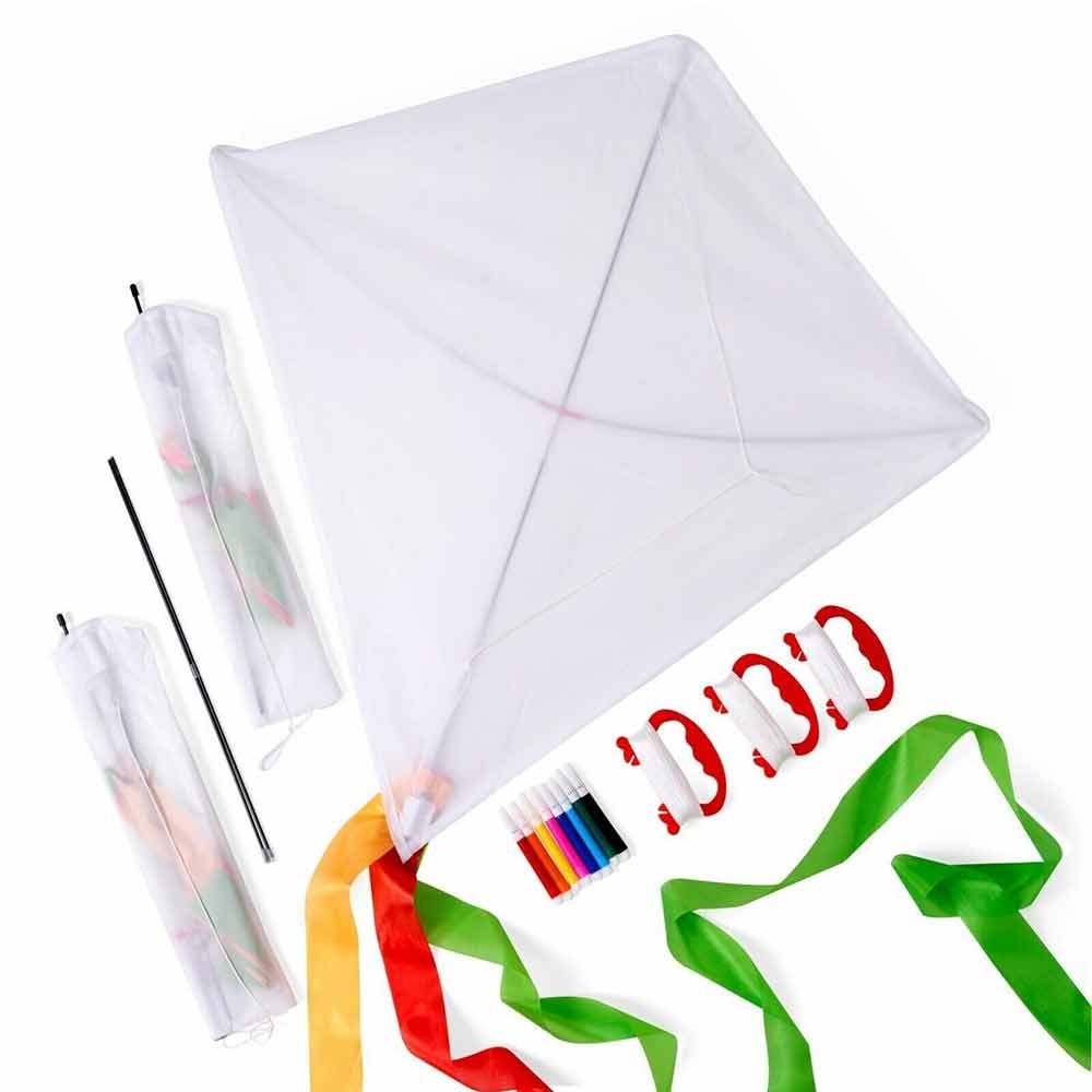 3 DIY kites made of 190T polyester fabric, easy to assemble, with instructions for pen delivery