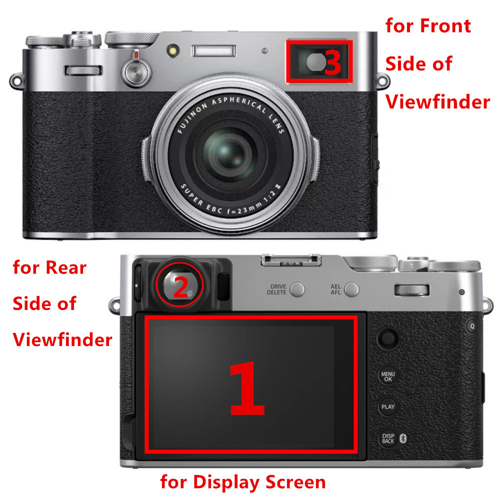 กระจกกันรอยหน้าจอ สําหรับ Fujifilm X100VI X100V LCD / EVF Viewfinder