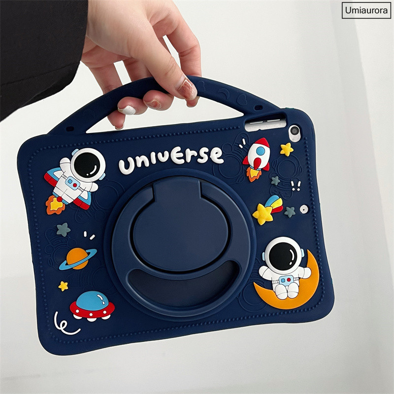 เคสแท็บเล็ต ซิลิโคน ลายการ์ตูนน่ารัก พร้อมขาตั้ง สําหรับ Huawei Mediapad T5 M5 Lite 10 10.1 Honor V6