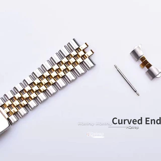 สายนาฬิกาข้อมือ สเตนเลส โลหะ ทรงโค้ง 18/19 มม. 20 มม. 22 มม. สําหรับ Rolex Watchbands