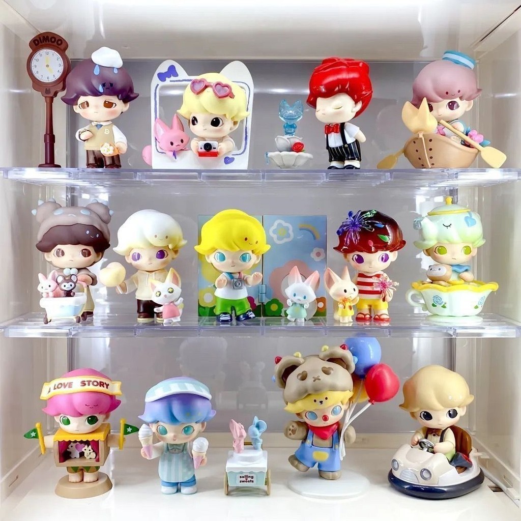 P POPMART DIMOO ฟิกเกอร์กล่องปริศนา คุณภาพสูง ของเล่น สําหรับเด็กผู้หญิง 6P8J