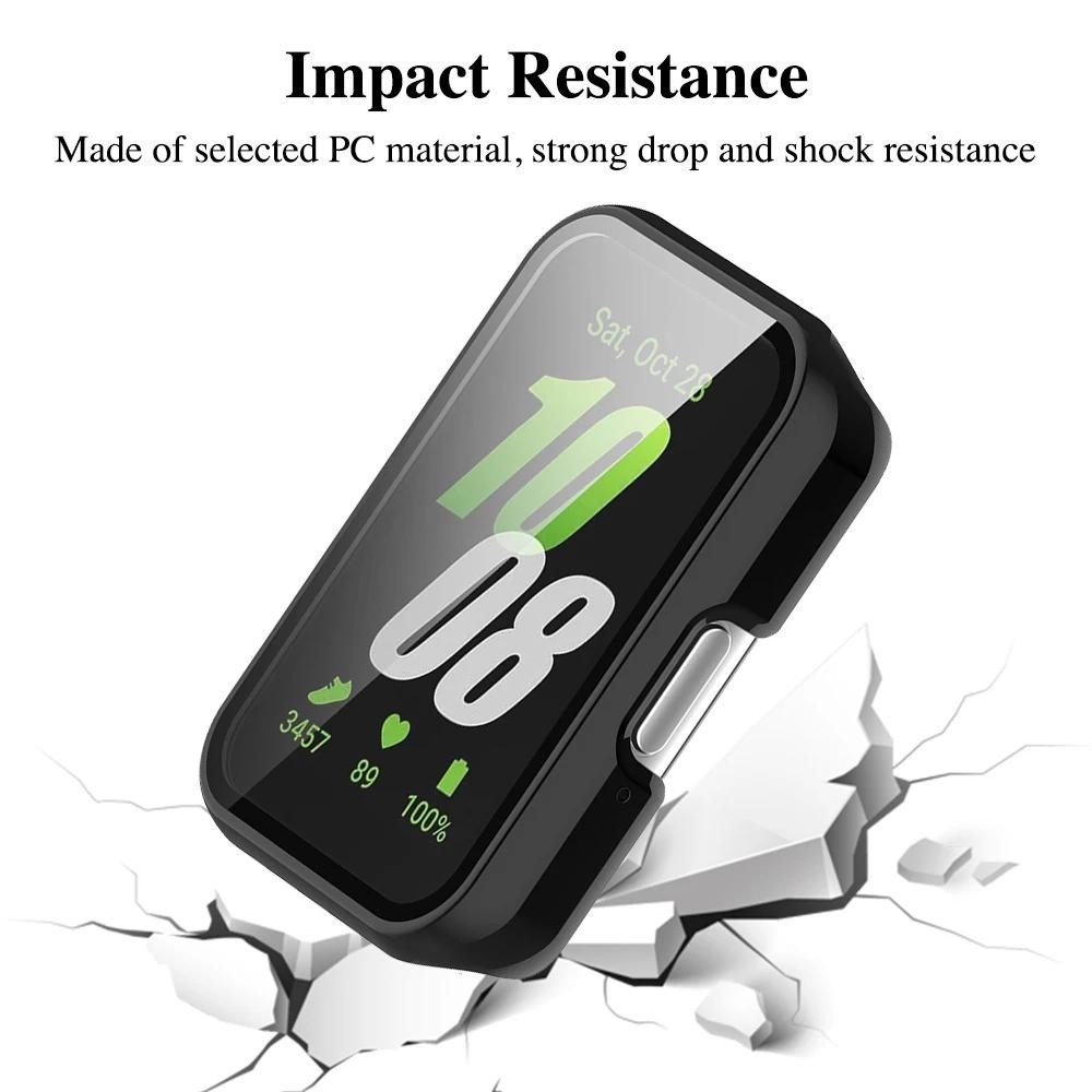 กระจก + เคส สําหรับ Samsung Galaxy Fit3 อุปกรณ์เสริม PC ฝาครอบป้องกันกันชนรอบด้าน + ตัวป้องกันหน้าจอ สําหรับ Samsung Galaxy Fit 3 - รูปที่ 3
