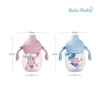 สินค้าพร้อมส่ง แก้วหัดดูด BPA free แก้วหัดดื่มกันสำลัก แก้วน้ำเด็ก ปากเป็ดกันสำลัก ขนาด 9 ออนซ์ SB6766