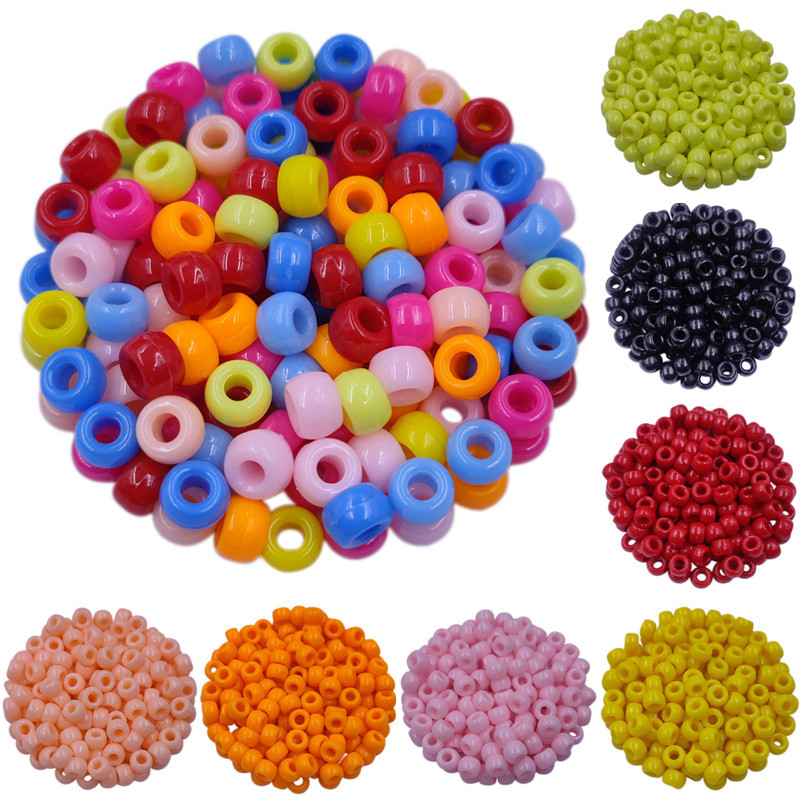 ลูกปัด ทรงกลม ขนาด 9x6 มม. สีแคนดี้ สําหรับทําเครื่องประดับ DIY จํานวน 40 ชิ้น