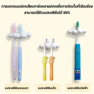 ที่แขวนแปรงสีฟันการ์ตูนมิกกี้ ไร้รอยต่อ ติดตั้งง่าย ไม่ทำลายพื้นผิว จัดเก็บแปรงสีฟันเป็นระเบียบในห้องน้ำ