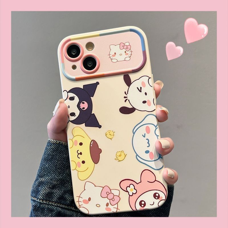 【 สต ๊ อกพร ้ อม 】 เคสโทรศัพท ์ ซิลิโคนอ ่ อนนุ ่ ม Sanrio Collection สําหรับ iPhone 11 12 13 14 15 Plus Pro Max X Xr Xs Max 7 8 6s Plus