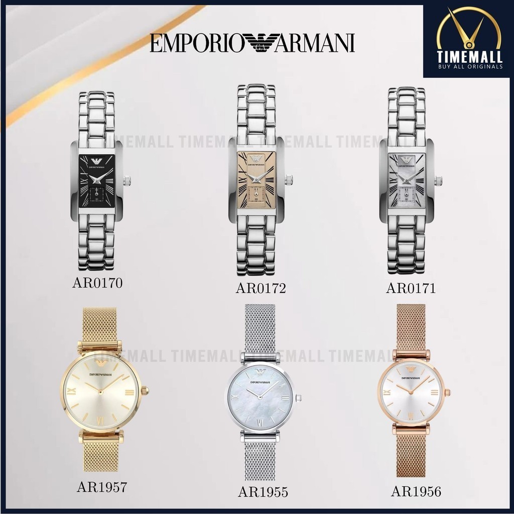 TIME MALL นาฬิกา Emporio Armani OWA99 นาฬิกาข้อมือผู้หญิง นาฬิกาผู้ชาย แบรนด์เนม ของแท้ Brand Armani Watch AR0171