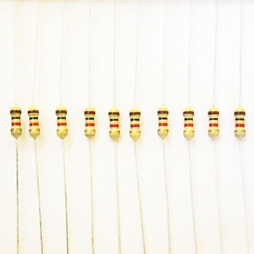 R Resistor ตัวต้านทาน 5% 1/4W 20 ชิ้น ( 10R - 10k )
