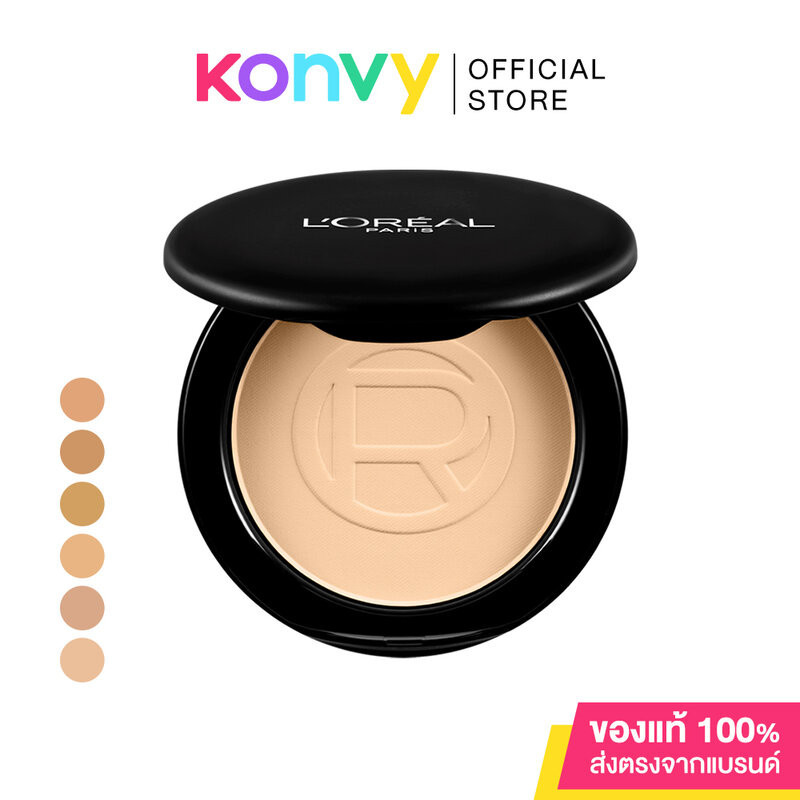 L'Oréal Paris Infallible 24H Oil Killer High Coverage Powder 6g ลอรีอัล ปารีส แป้งผสมรองพื้นเนื้อเนียนเรียบ เบาสบาย.