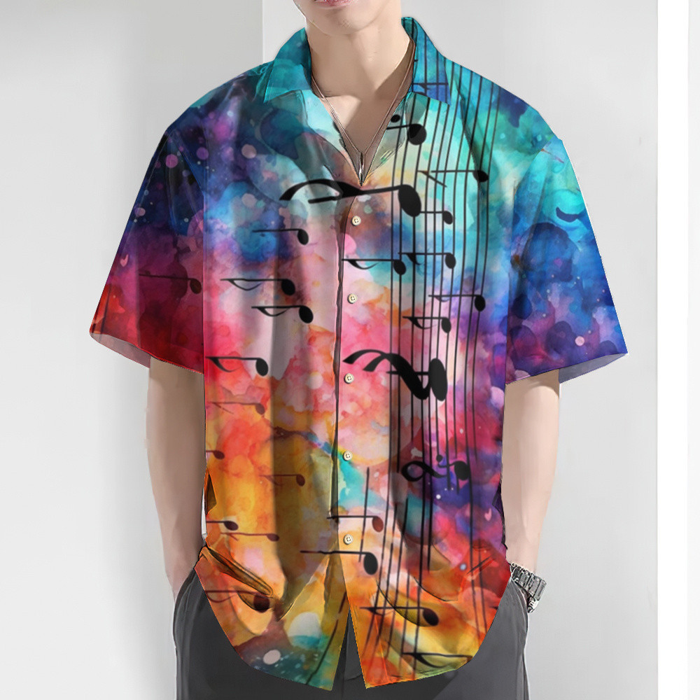 เสื้อเชิ้ตแขนสั้น ทรงหลวม สไตล์ฮาวาย เหมาะกับงานปาร์ตี้ แฟชั่นฤดูร้อน สําหรับผู้ชาย