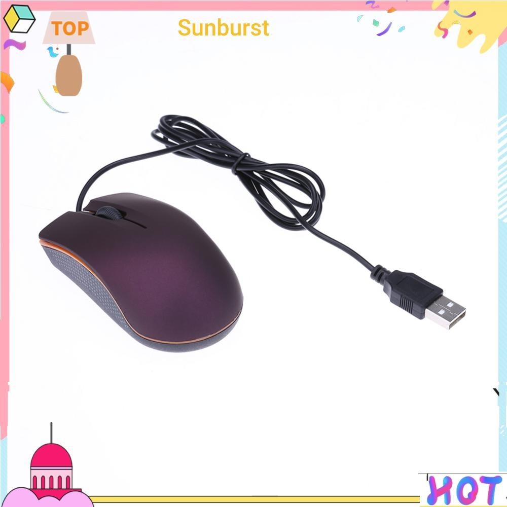 เมาส์ออปติคอล แบบใช้สาย USB 3D ขนาดเล็ก สําหรับคอมพิวเตอร์ แล็ปท็อป PC [Sunburst11.th]