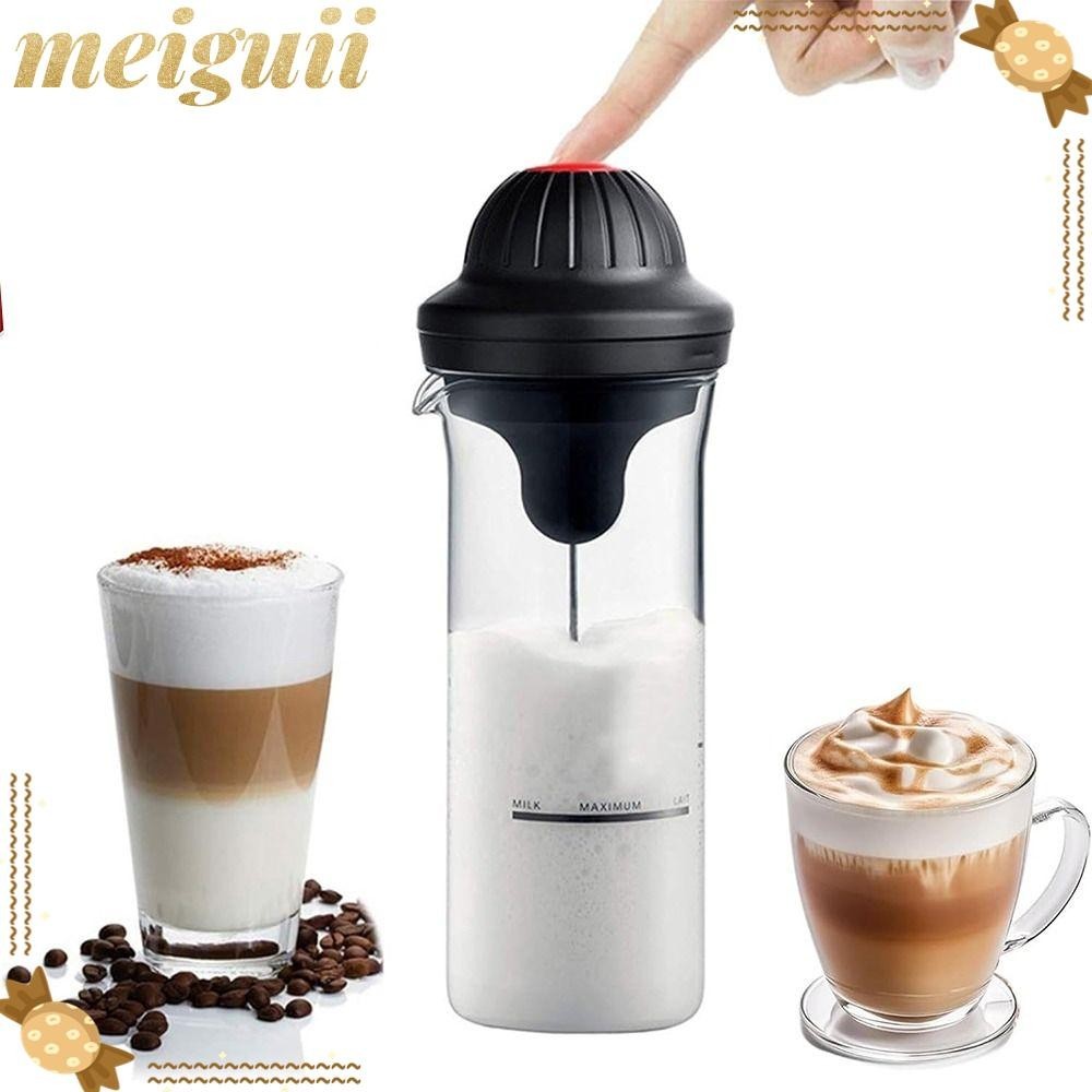 Meiguii เครื่องตีฟองนมไฟฟ้า ความจุขนาดใหญ่ ทนทาน พร้อมหัวคนกาแฟ 3 หัว