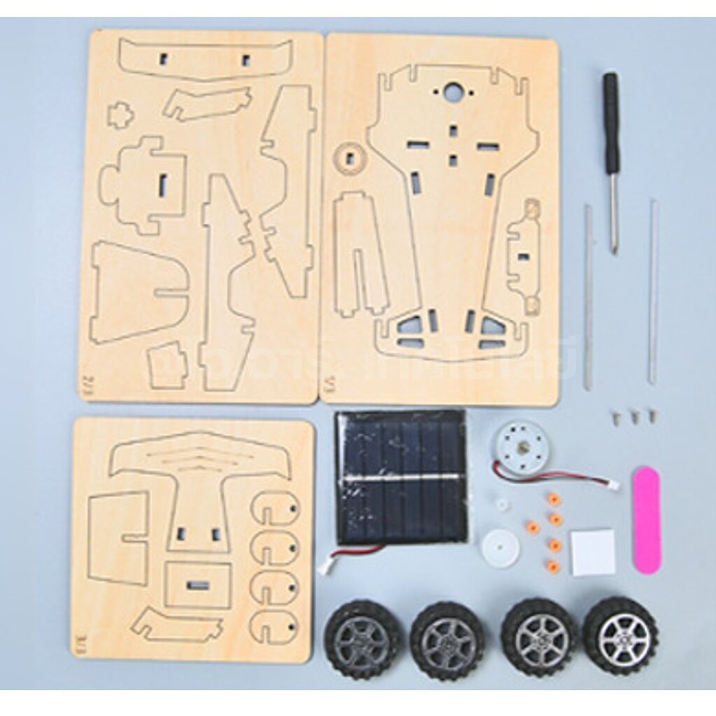 T-M204 ชุดประกอบไม้ รถแข่ง พลังงานแสงอาทิตย์ Solar Racing Wooden Kit STEM Education ของเล่นเสริมทักษะ เสริมพัฒนาการ - รูปที่ 6