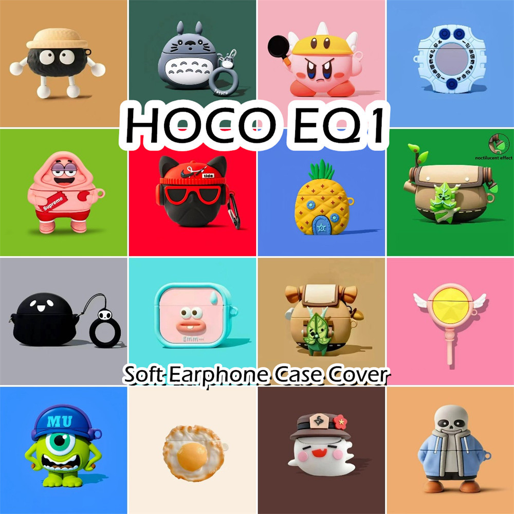 พร้อมส่ง! นําไปใช้กับ HOCO EQ1 เคส Case เคสหูฟัง การ์ตูนชุดนวัตกรรม  ซิลิโคนนุ่ม เคส เคสหูฟัง NO.2