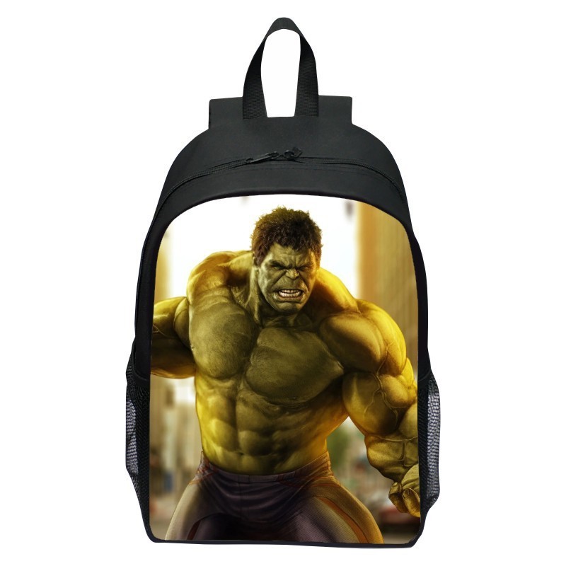 กระเป๋าเป้สะพายหลัง กระเป๋านักเรียน พิมพ์ลายการ์ตูน HULK น้ําหนักเบา สวมใส่สบาย สําหรับเด็ก - รูปที่ 5