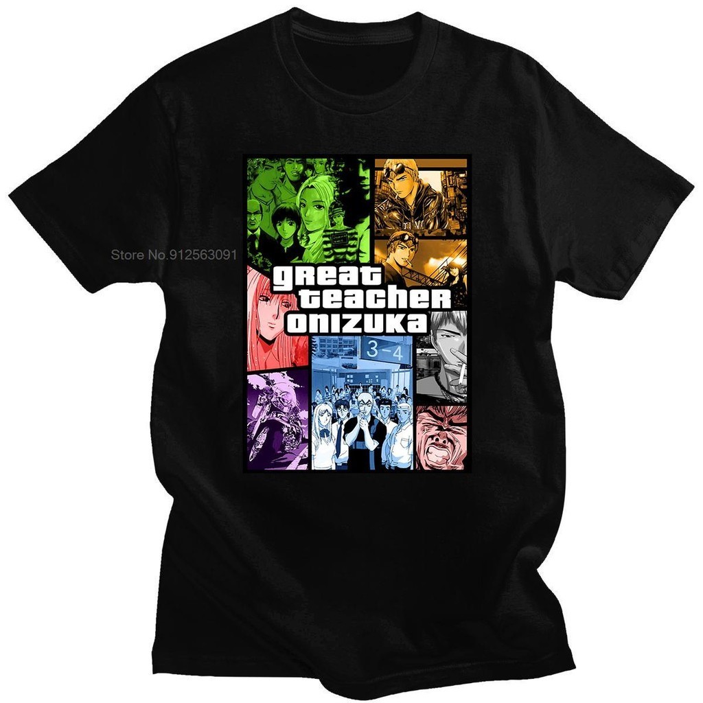 เสื้อยืดลําลอง คอกลม แขนสั้น พิมพ์ลาย Great Teacher Onizuka Gto ขนาดใหญ่ สวมใส่สบาย คุณภาพสูง แฟชั่นใหม่ สําหรับสตรี 2024
