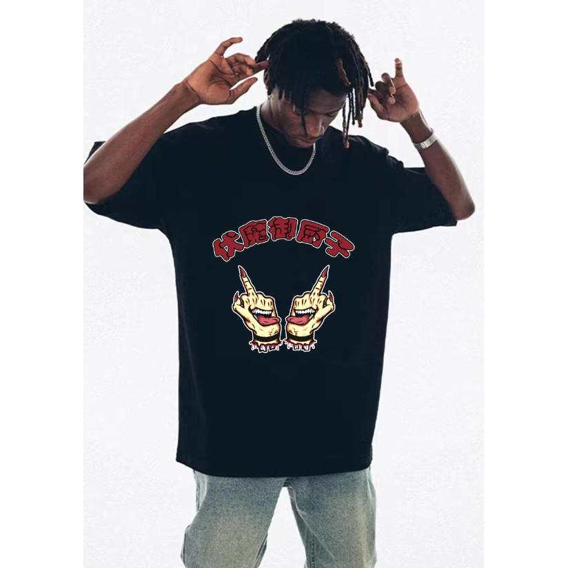 Anime Tshirt👕💥"LICKITY" - เสื้อยืด Jujutsu Kaisen Anime Sukuna พลัสไซส์ ｜ 5 สี