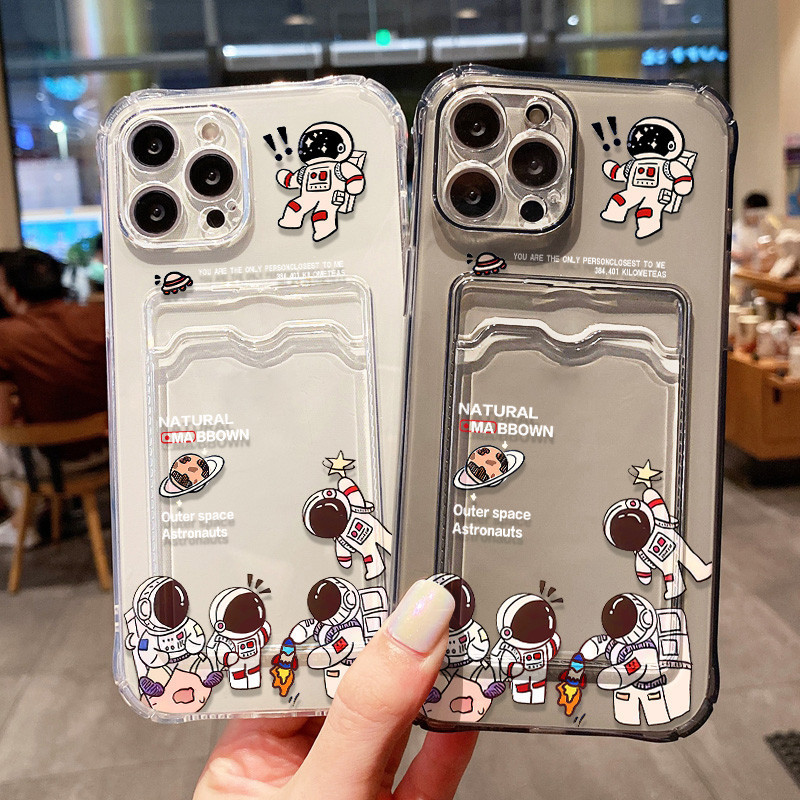 COD Case For เคส iPhone 17 Pro Max 13 11 15 16 Air 14 12 Pro Max เคสไอโฟน11 เคสซิลิโคนใส่การ์ด TPU เคสโทรศัพท์แบบใส