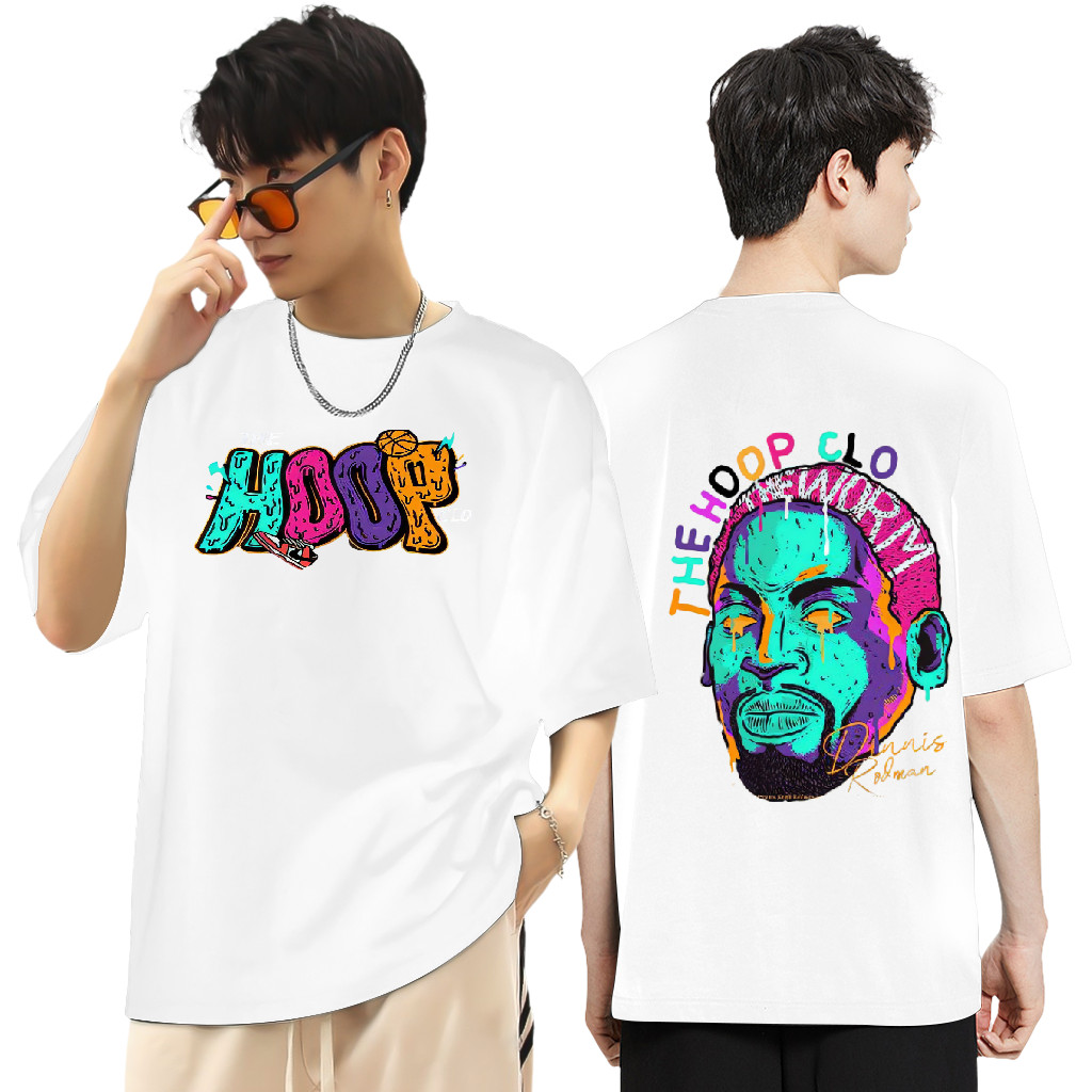 [⚡⚡Flash sale⚡⚡]Dennis Rodman BULL ทีม การพิมพ์ ระดับไฮเอนด์ กราฟฟิตี แฟชั่น ระบายอากาศได้ กีฬา แขนสั้น COD