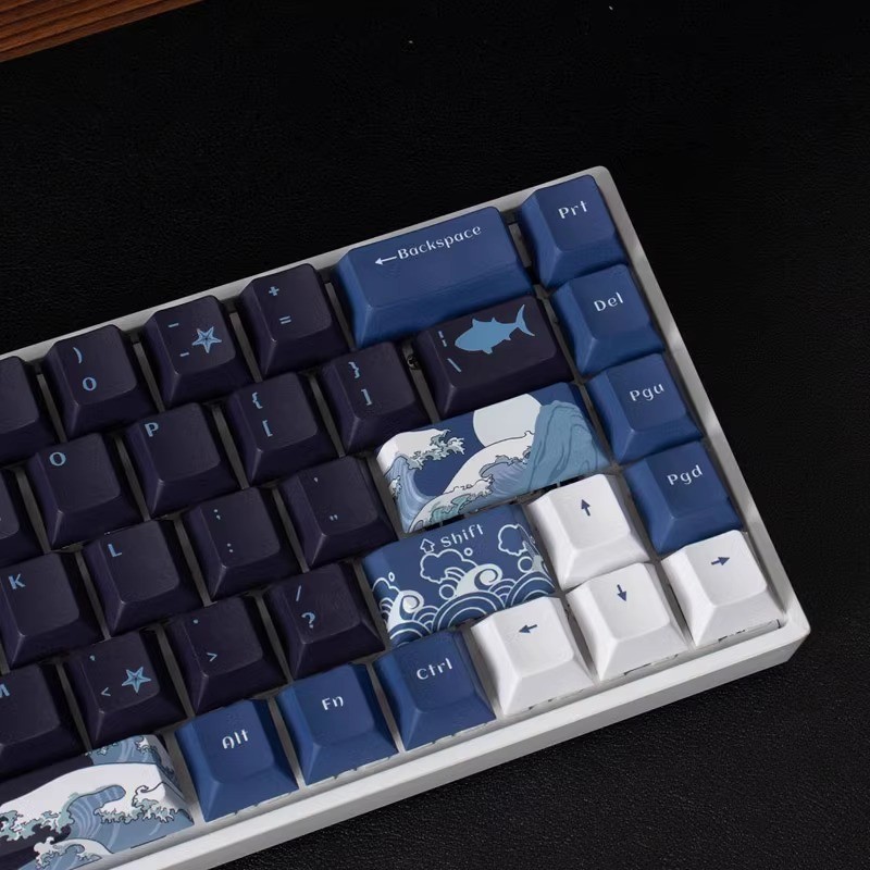 Gmk ปุ่มกดคีย์บอร์ด PBT ลายเชอร์รี่ สําหรับเล่นเกม
