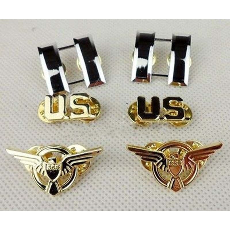 Captain America/Agent Carter Deluxe Metal Pin Set 6- US/Capt Bars/SSR Wings