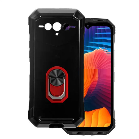 Doogee V Max เคสโทรศัพท์ TPU นิ่ม ซิลิโคน เคสแม่เหล็ก ที่วางโทรศัพท์ แหวนนิ้ว แฟชั่น เคส