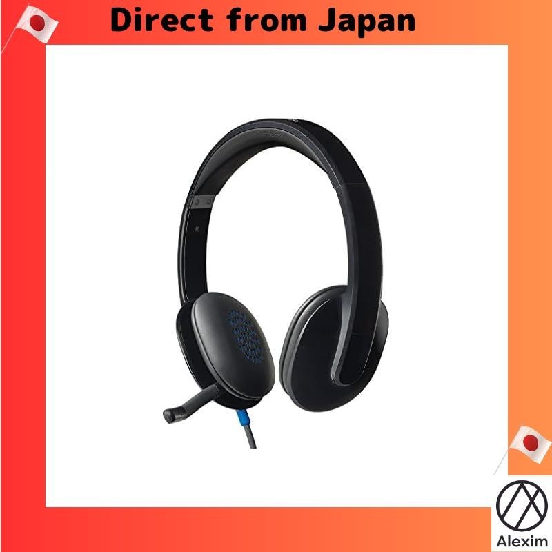 [Direct from Japan]Logitech Headset H540r with noise-cancelling microphone stereo USB connection lightweight headphones black Windows Mac Chrome telework remote work web conference domestic genuine product 2-year warranty with no additional charge