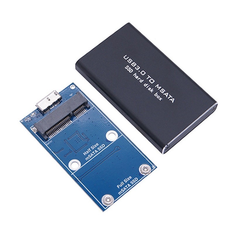 Msata to USB 3.0 SSD Enclosure ฮาร์ดไดรฟ์ภายนอกกล่องดิสก์สําหรับ 30x50 มม.30x30 มม.MSATA SSD