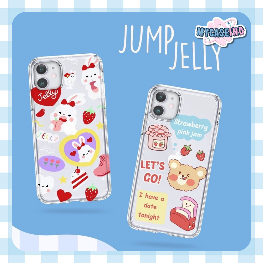 Jump Jelly พิมพ์ anticrack กรณี oppo reno realme 7 c30 8 4g a17k 8t a57 2022 a17 6 pro a16k a16e a76