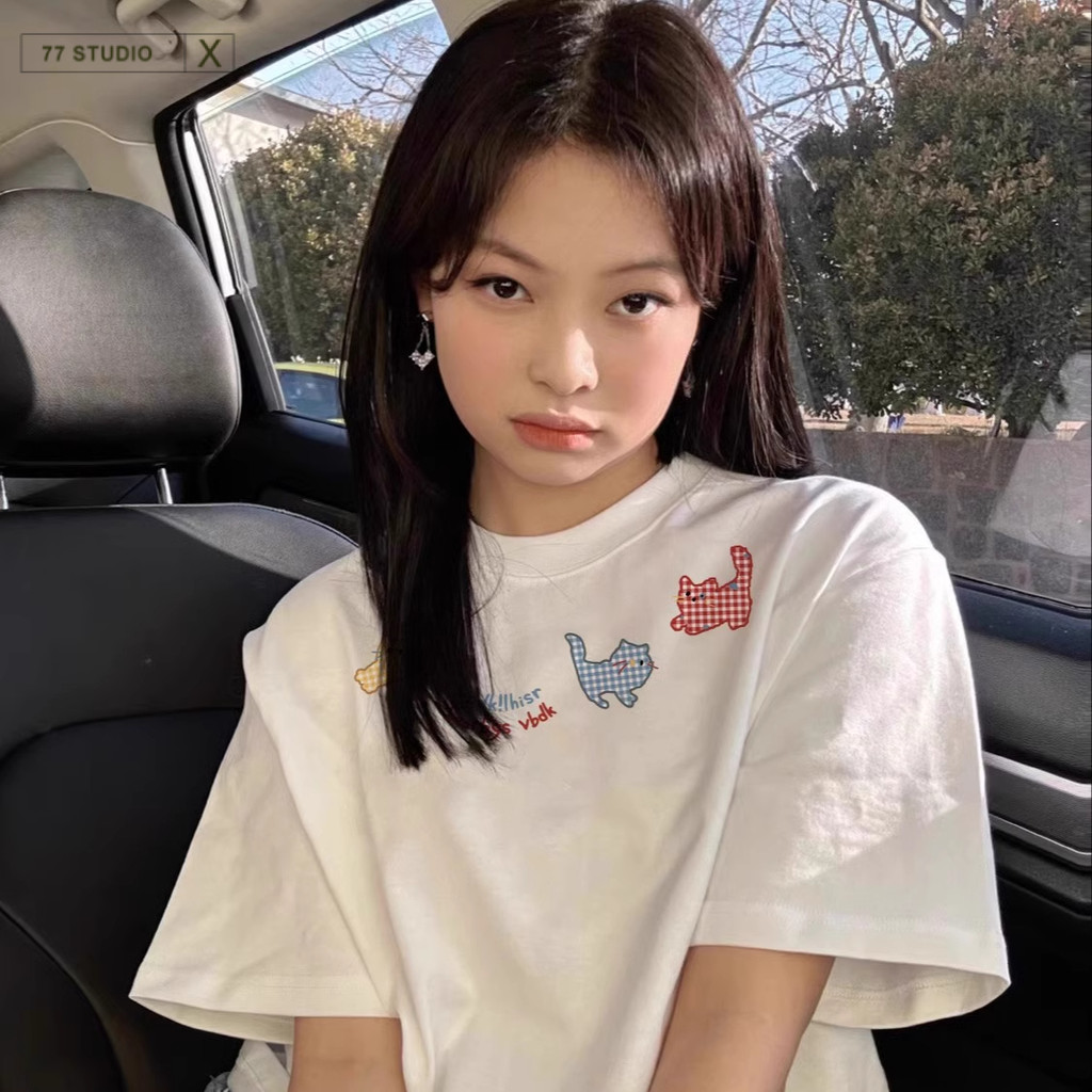 COD（จัดส่งภายใน 24 ชั่วโมง）เสื้อยืด oversize T-shirts ลายการ์ตูน ลายไม่ซ้ำใคร แฟชั่น น่ารัก ผ้าดีมาก เสื้อผ้าผู้หญิง