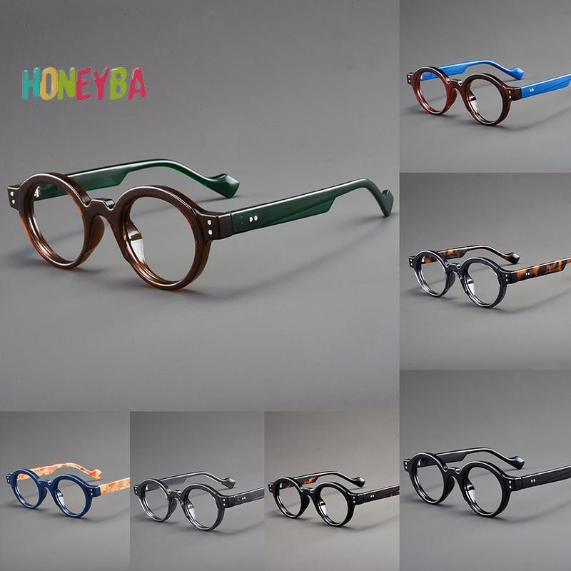 <Honeyba>Luxury Retroแว่นตาอ่านหนังสือanti Blue Lightแว่นตาUnisexอินเทรนด์น้ําหนักเบาเป็นพิเศษรอบกรอบแว่นตาPresbyopicดี